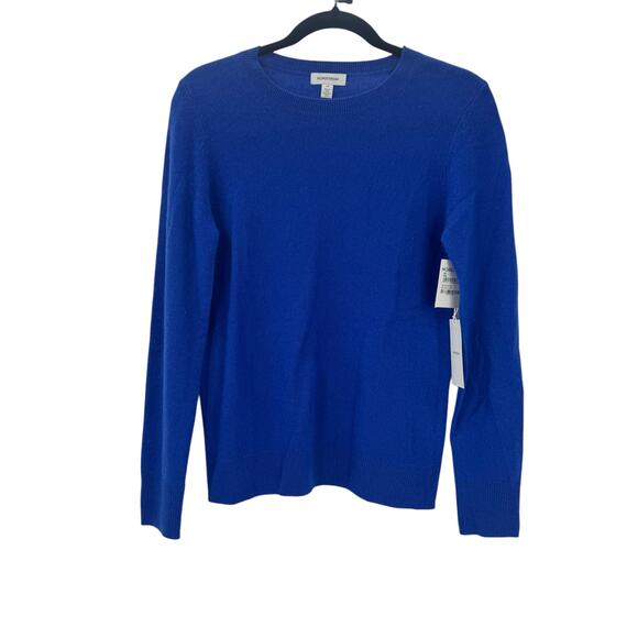 Nordstrom Cashmere Crewneck Sweater Long Sleeve In Blue Surf Size XS NWT - Picture 8 of 12